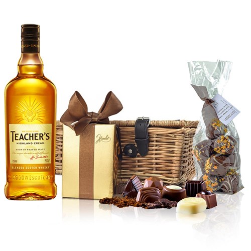 Teachers Highland Cream Whisky And Chocolates Hamper